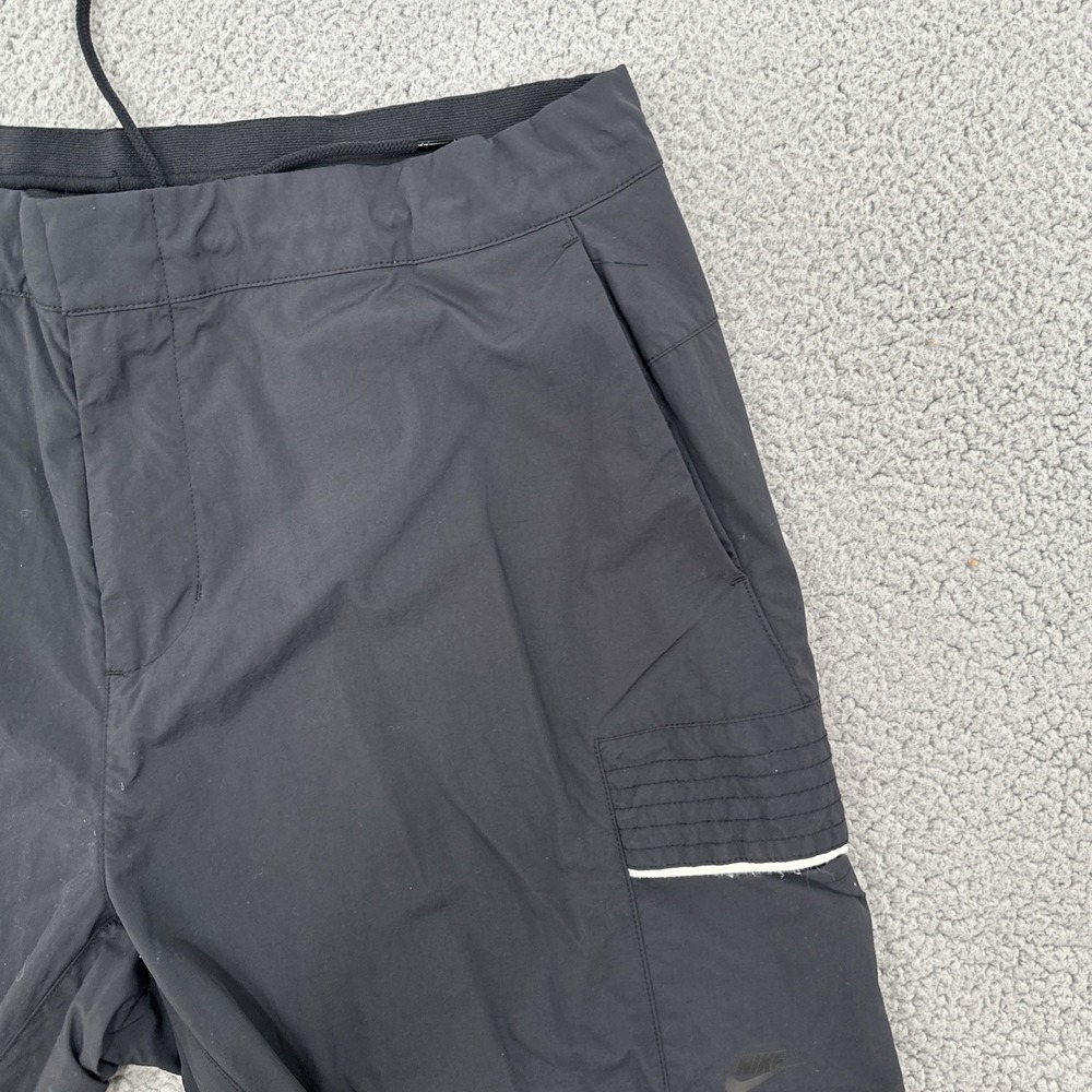 Nike Black Cargo Pants with White Zip Detail - Picture 13 of 16